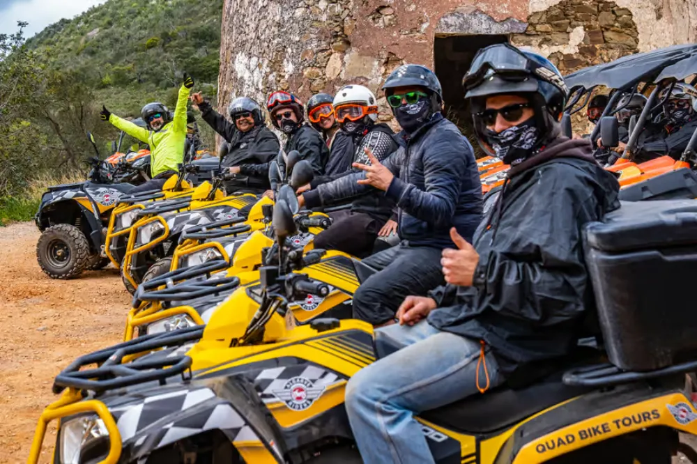 Off-road quad bike on country tracks in the Algarve during the 3-hour tour